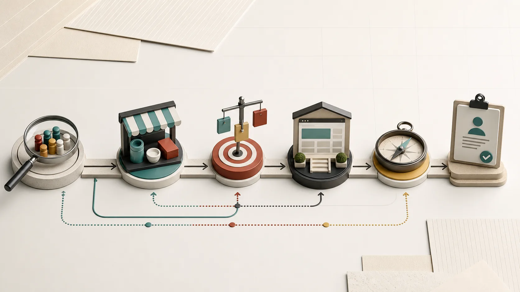 Marketplaces, advertising, an owned website, SEO, and GEO serve different growth stages